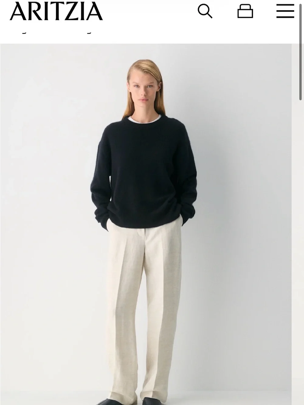 Aritzia Beige Limitless Pants